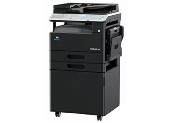 Konica Minolta Bizhub 205 monochrome multifunction printer for office use