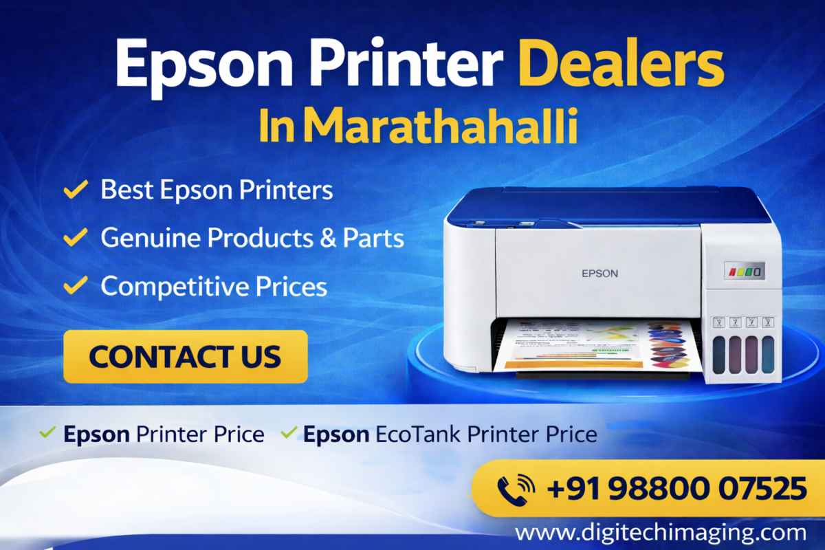 Best Epson Printer Dealers in Marathahalli Bangalore with Epson EcoTank printer price and genuine printer parts
