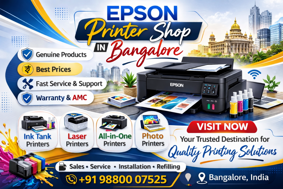 Epson Printer Shop in Bangalore – Ink Tank, Laser & All-in-One Printers with Service and Best Price in Bangalore