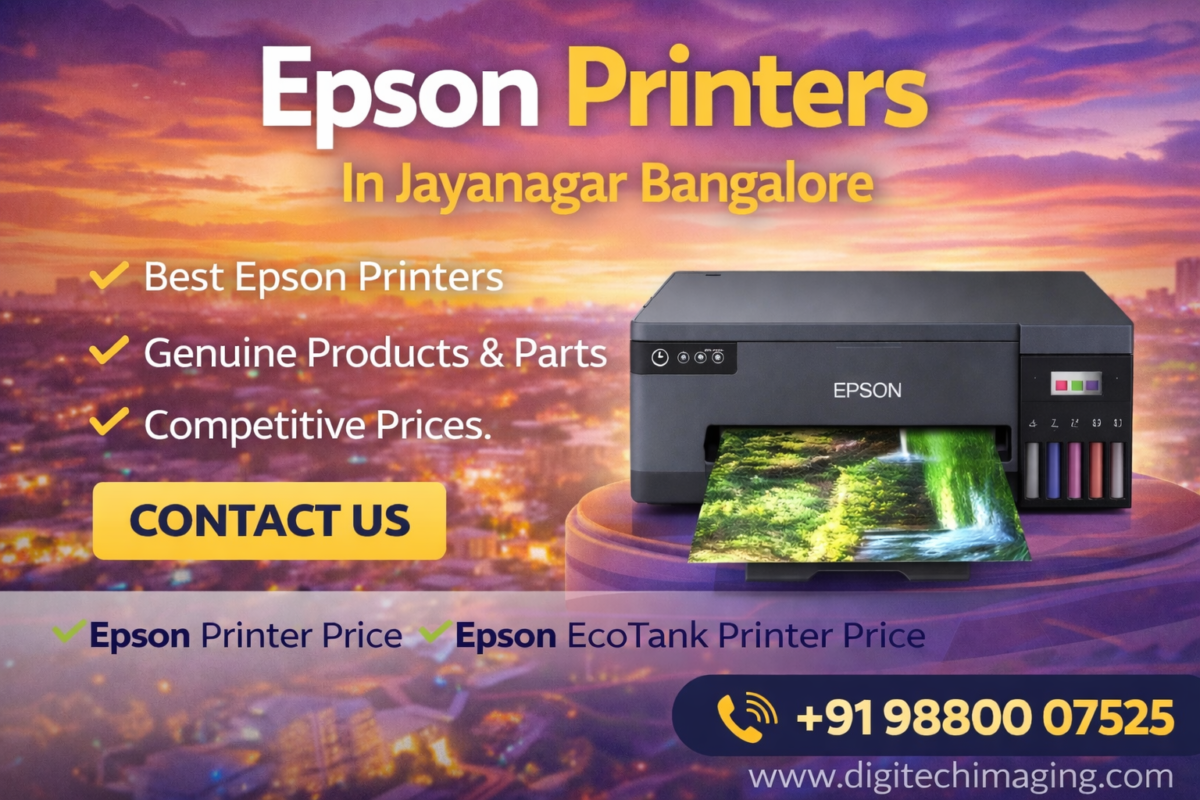 Epson Printers in Jayanagar Bangalore – Best Epson EcoTank Printer Dealers with genuine products, competitive price and service support in Jayanagar Bangalore
