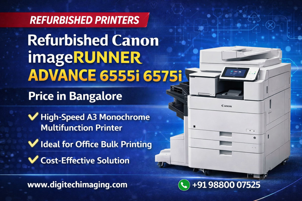 Refurbished Canon imageRUNNER ADVANCE 6555i 6565i 6575i Price in Bangalore A3 Monochrome Multifunction Printer for Office Bulk Printing