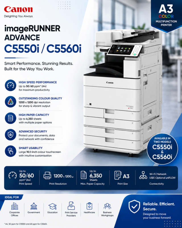 Canon imageRUNNER ADVANCE C5550i & C5560i Colour Photocopier