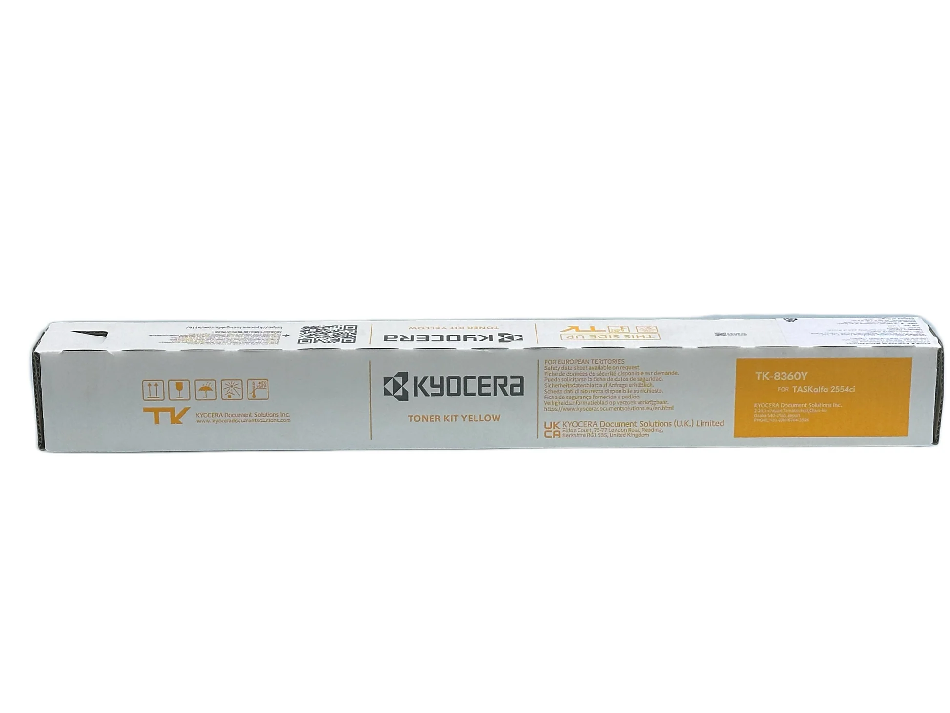 TK8360Y_2 Kyocera TK-8360 Original Yellow Toner Cartridge for TASKalfa 2554ci - Image 1