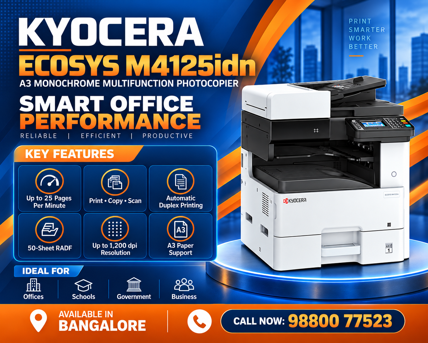 Kyocera ECOSYS M4125idn Dealers in Bangalore