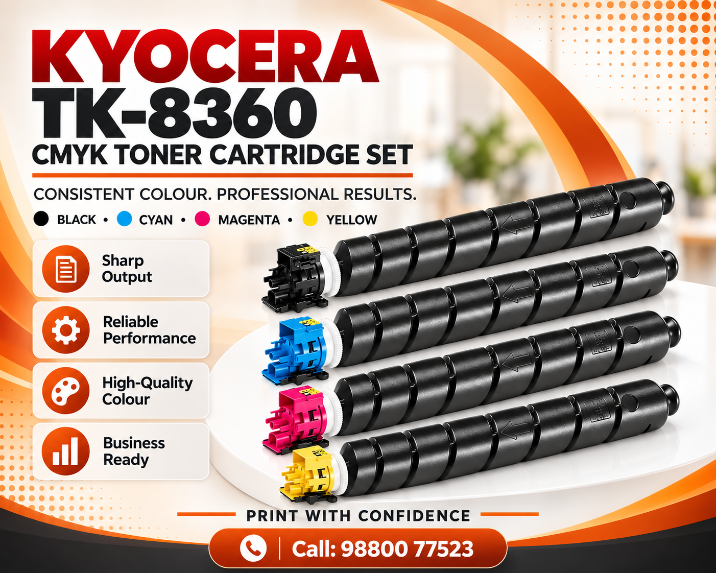 Kyocera TK-8360 Toner CMYK Set for TASKalfa 2554ci