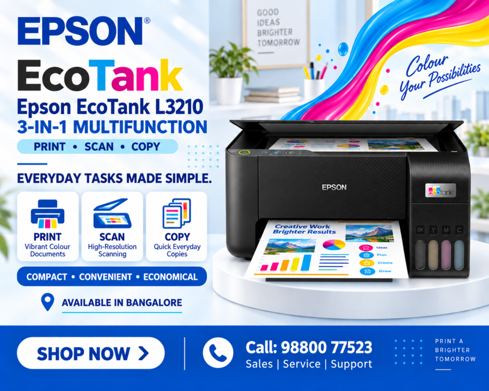 Epson EcoTank L3210 All-in-One Ink Tank Printer