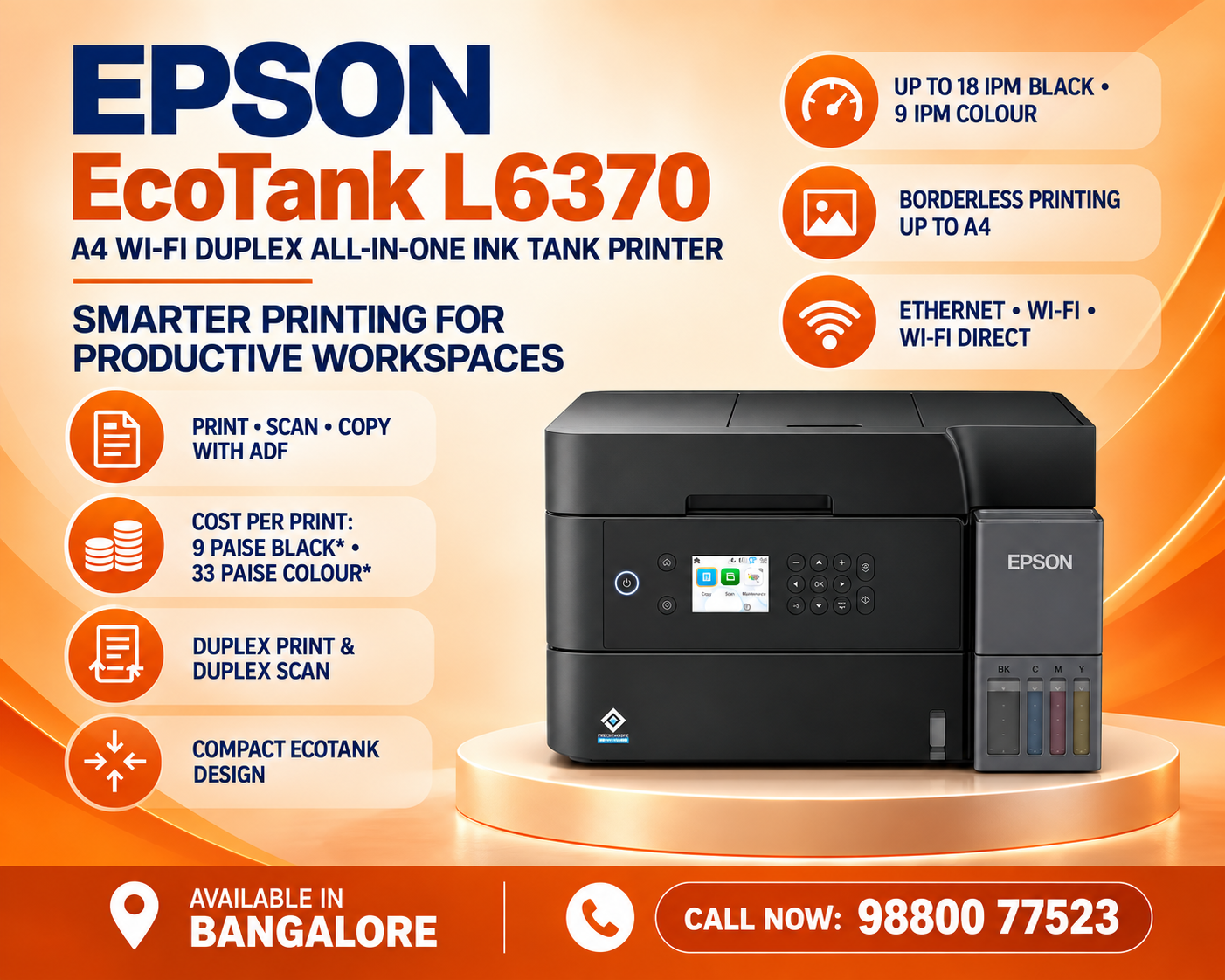 Epson EcoTank L6370 in Bangalore