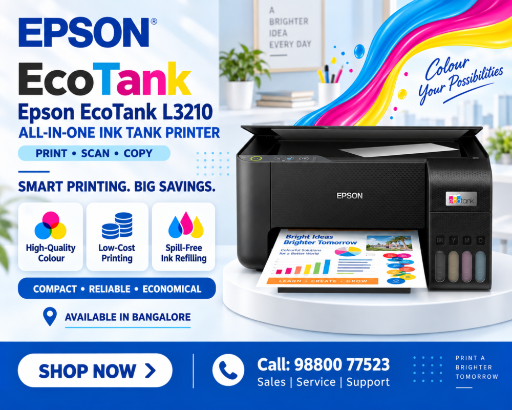 Epson EcoTank L3210 All-in-One Ink Tank Printer
